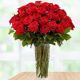Florero de rosas rojas x 36